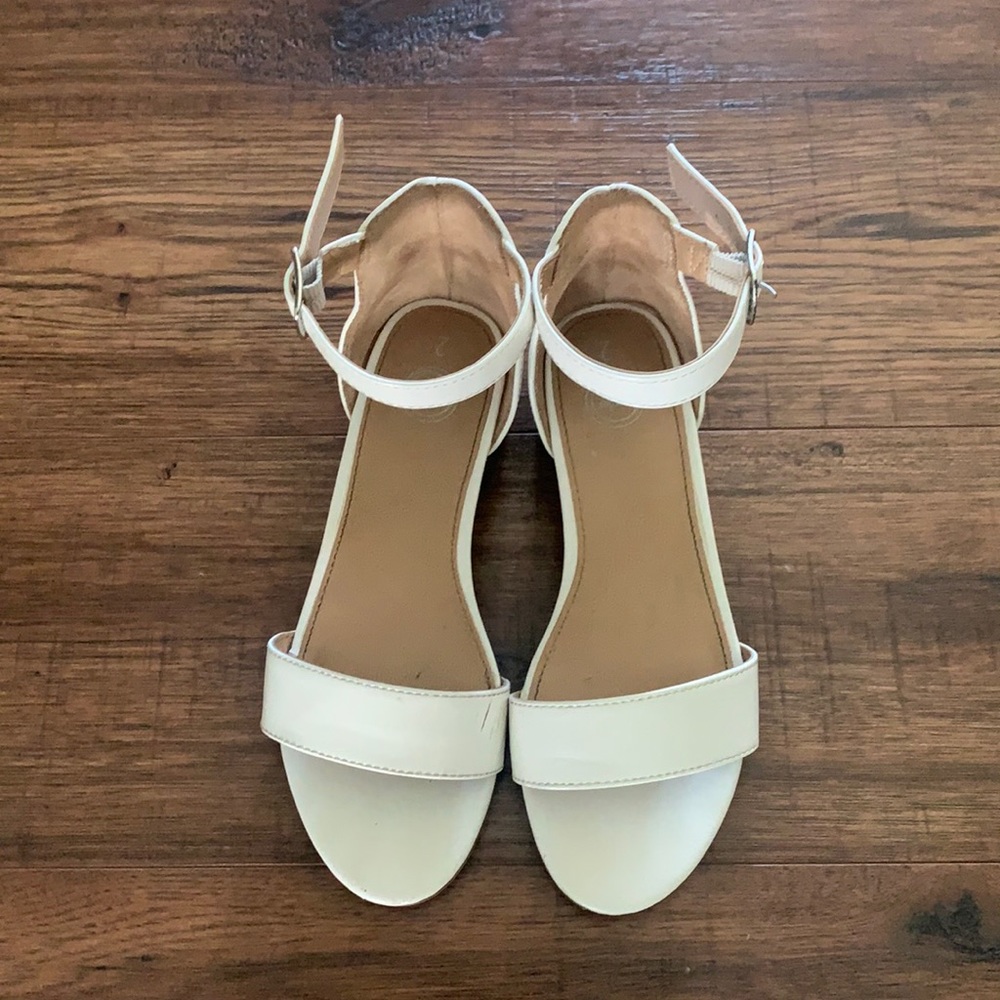 White high heels